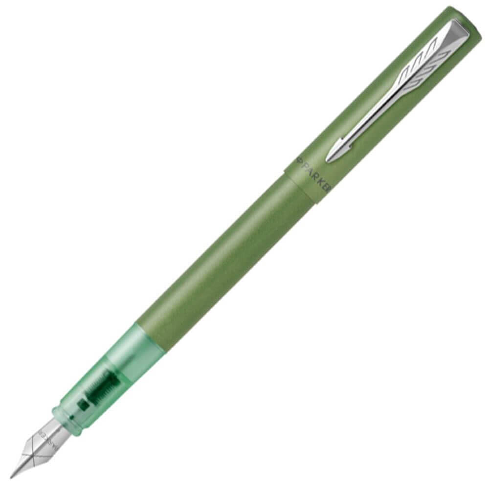 Parker Vector XL Blue Ink Fountain Pen in Green